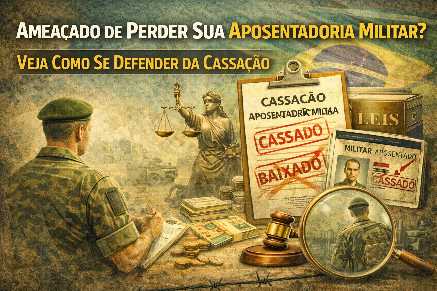 Ameaçado de Perder Sua Aposentadoria Militar? Veja Como Se Defender da Cassação